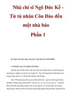 Nhà chí sĩ Ngô Đức Kế Từ tù nhân Côn Đảo đến một nhà báo Phần 1 docx