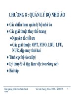 LÝ THUYẾT HỆ ĐIỀU HÀNH - CHƯƠNG 8 doc