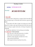 Hoạt động có chủ đích CHỦ ĐỀ : CHÚ BỘ ĐỘI EM YÊU potx