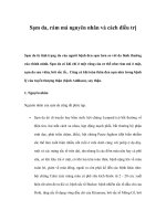 Sạm da, rám má nguyên nhân và cách điều trị potx