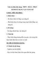 Giáo án điện dân dụng THPT - BÀI 6 : THỰC HÀNH SỬ DỤNG VẠN NĂNG KẾ ppt