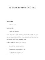 TƯ VẤN CHO PHỤ NỮ CÓ THAI pps
