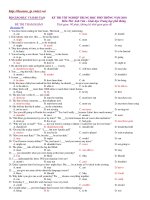 KỲ THI TỐT NGHIỆP TRUNG HỌC PHỔ THÔNG NĂM 2010 - EXERCISE 9 pptx