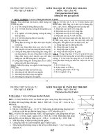 KIỂM TRA HỌC KÌ I NĂM HỌC 2010-2011 MÔN : VẬT LÍ 11 NC pot