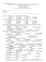 KIỂM TRA CHẤT LƯỢNG LỚP 12 HỌC KỲ II NĂM HỌC 2010 -2011 pdf
