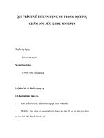 QUI TRÌNH VÔ KHUẨN DỤNG CỤ TRONG DỊCH VỤ CHĂM SÓC SỨC KHỎE SINH SẢN pot