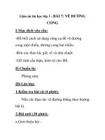 Giáo án tin học lớp 3 - BÀI 7: VẼ ĐƯỜNG CONG pot