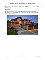 Nội thất nhà kết hợp giữa hiện đại và thiên nhiên potx