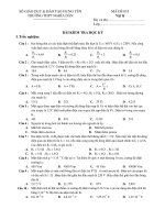 BÀI KIỂM TRA HỌC KỲ I - MÃ ĐỀ 035 ppsx