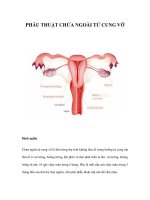 PHẪU THUẬT CHỬA NGOÀI TỬ CUNG VỠ potx