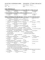 ENGLISH TEST – 12TH FORM – 2010 (Unit 9+10) ppsx