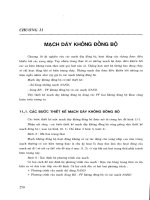 Giáo trình kỹ thuật số - Phần 3 Mạch dãy - Chương 11 docx