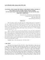 Báo cáo nghiên cứu khoa học: 