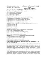 ĐỀ THAM KHẢO THI TỐT NGHIỆP THPT MÔN TIẾNG ANH (CTC) - TRƯỜNG THPT NÔNG SƠN pot