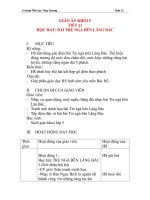 Giáo án âm nhạc lớp 5: HỌC HÁT: BÀI TRE NGÀ BÊN LĂNG BÁC pptx