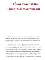 Thể loại trong văn học Trung Quốc thời trung đại pps