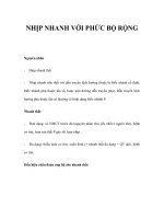 NHỊP NHANH VỚI PHỨC BỘ RỘNG potx