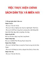 VIỆC THỰC HIỆN CHÍNH SÁCH DÂN TỘC VÀ MIỀN NÚI docx
