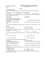 Đề kiểm tra môn: vật lí 12-ban cơ bản Thời gian: 45’ - Đề 1 ppsx