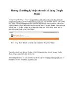 Hướng dẫn đăng ký nhận thư mời sử dụng Google Music pdf