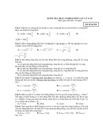 KI ỂM TRA TRẮC NGHIỆM MÔN VẬT LÝ 12 NC - Mã đề thi 896 potx