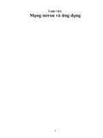 Mạng nơron và ứng dụng