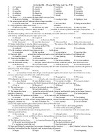 Kỳ thi thử ĐH – CĐ năm 2011 Môn: Anh Văn - T10 docx