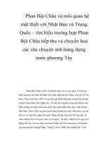 Phan Bội Châu và mối quan hệ mật thiết với Nhật Bản và Trung Quốc – tìm hiểu trường hợp Phan Bội Châu tiếp thu và chuyển hoá các câu chuyện anh hùng dựng nước phương Tây potx