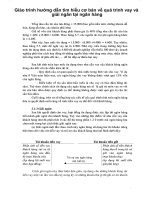 Giáo trình hướng dẫn tìm hiểu cơ bản về quá trình vay và giải ngân tại ngân hàng phần 1 pptx