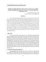 Báo cáo nghiên cứu khoa học: 