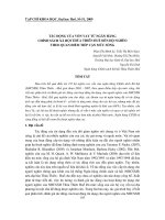 Báo cáo nghiên cứu khoa học: 