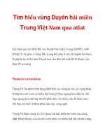 Tìm hiểu vùng Duyên hải miền Trung Việt Nam qua atlat doc