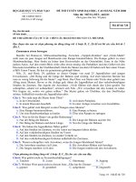 ĐỀ THI TUYỂN SINH ĐẠI HỌC, CAO ĐẲNG NĂM 2009 MÔN THI TIẾNG ĐỨC KHỐI D - MÃ ĐỀ 720 ppsx