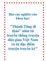 Báo cáo nghiên cứu khoa học: 