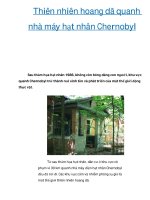 Thiên nhiên hoang dã quanh nhà máy hạt nhân Chernobyl doc