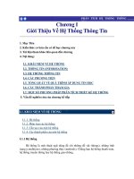 PHÂN TÍCH HỆ THỐNG - CHƯƠNG 1 potx
