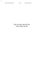 Báo cáo thực tập trắc địa giao thông vận tải tính toán bố trí đo vẽ bố trí điểm mặt cắt địa hình