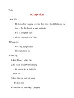 Giáo án lớp 4 môn Toán ĐO DIỆN TÍCH pot