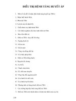 Điều trị nội khoa - ĐIỀU TRỊ BỆNH TĂNG HUYẾT ÁP PART 1 pptx