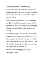 Tạo hiệu ứng 3D độc đáo trên desktop pot