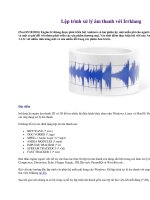 Lập trình xử lý âm thanh với Irrklang potx