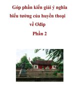 Góp phần kiến giải ý nghĩa biểu tưởng của huyền thoại về Ơđip Phần 2 doc