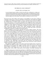 Bubbles and crises franklin allen douglas gale the economic journal 2000