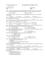 ĐỀ THI THỬ TNPT MÔN VẬT LÝ pdf