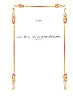 ĐIỀU TRỊ VA THEO DõI BỆNH TIỂU ĐƯỜNG LOẠI 2 pptx