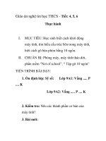 Giáo án nghệ tin học THCS - Tiết: 4, 5, 6 Thực hành ppt