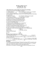 ĐỀ THI MÔN VẬT LÍ 8 NĂM HỌC 2010-2011 doc