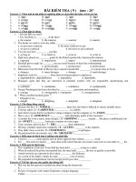BÀI KIỂM TRA ( 9 ) pdf