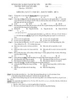 KIỂM TRA VẬT LÝ 11 HỌC KÌ 1 - BAN TỰ NHIÊN (ĐỀ 2) pps