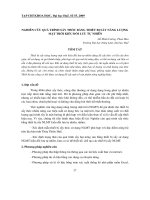 Báo cáo nghiên cứu khoa học: 